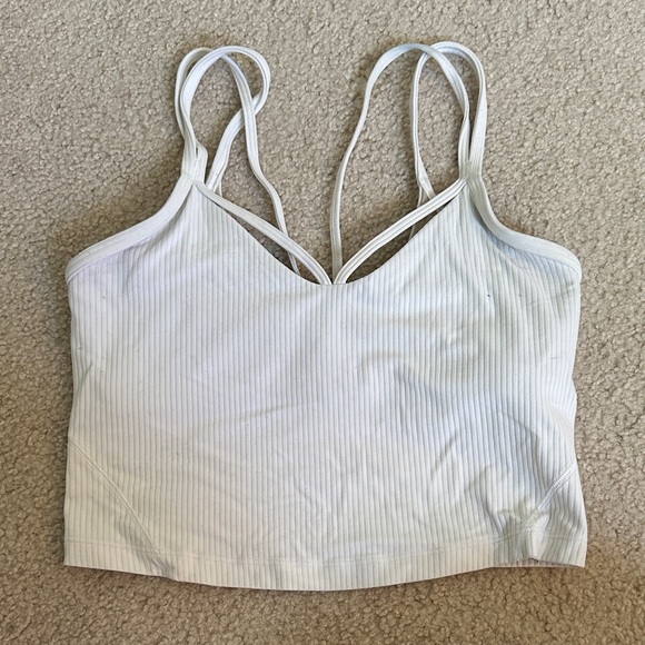 lululemon athletica White Crop Top - Picture 1 of 2